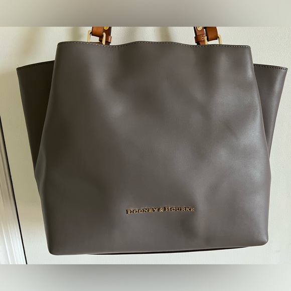 Dooney & Bourke Bags Dooney And Bourke Gray Leather Flynn Handbag